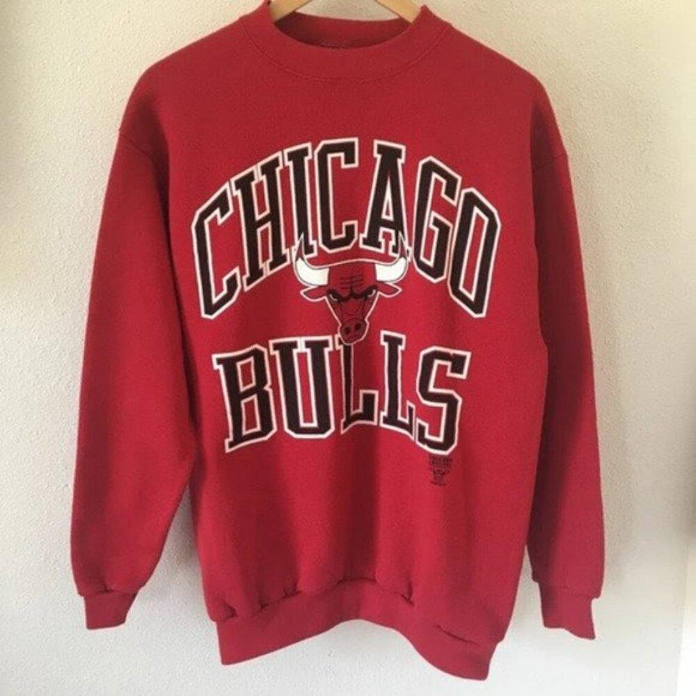 Retro Red 90S Chicago Bulls Basketball, Bulls Basketball Red Sweatshirt